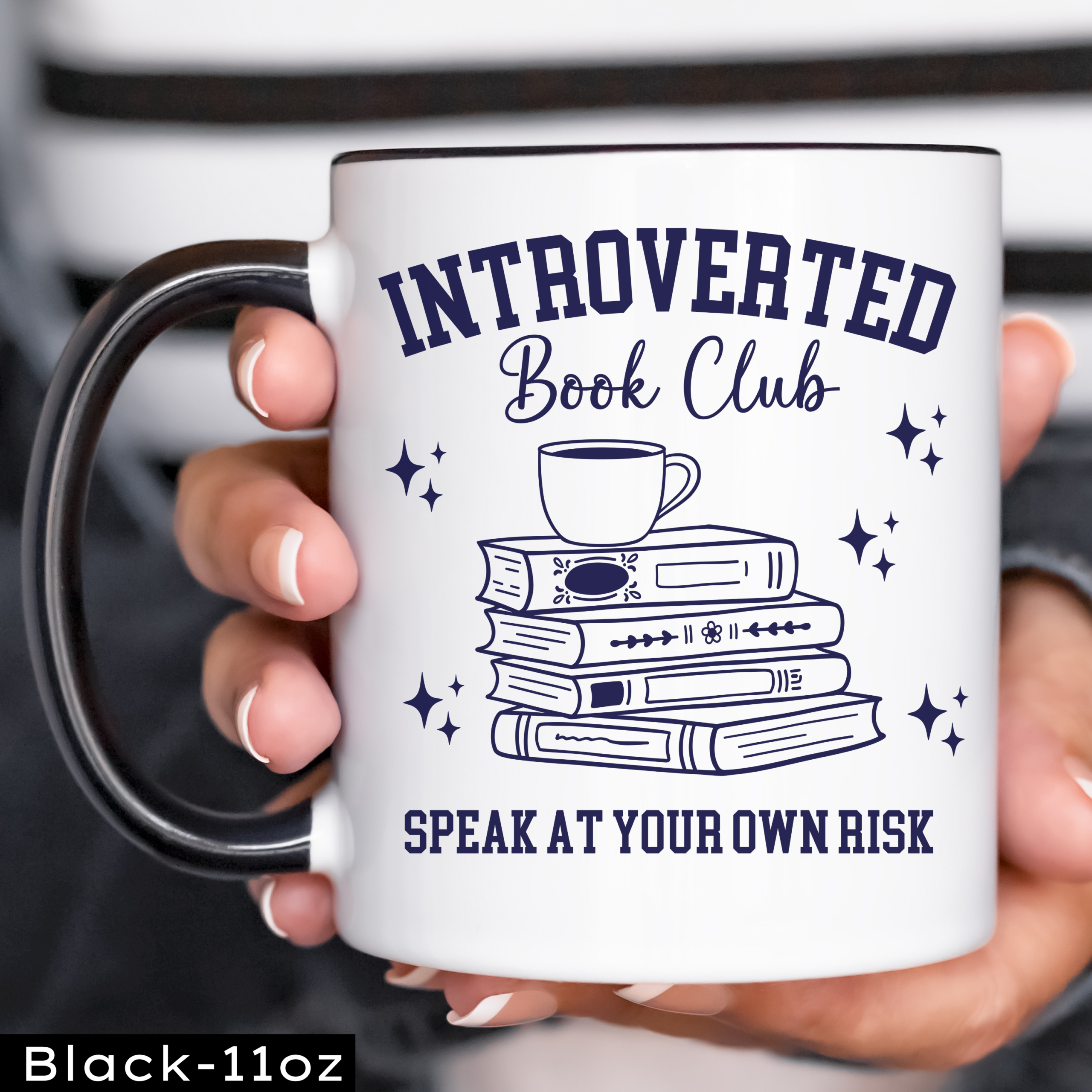 Introverted Book Club Mug