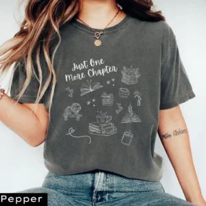 Just One More Chapter Doodle T-shirt