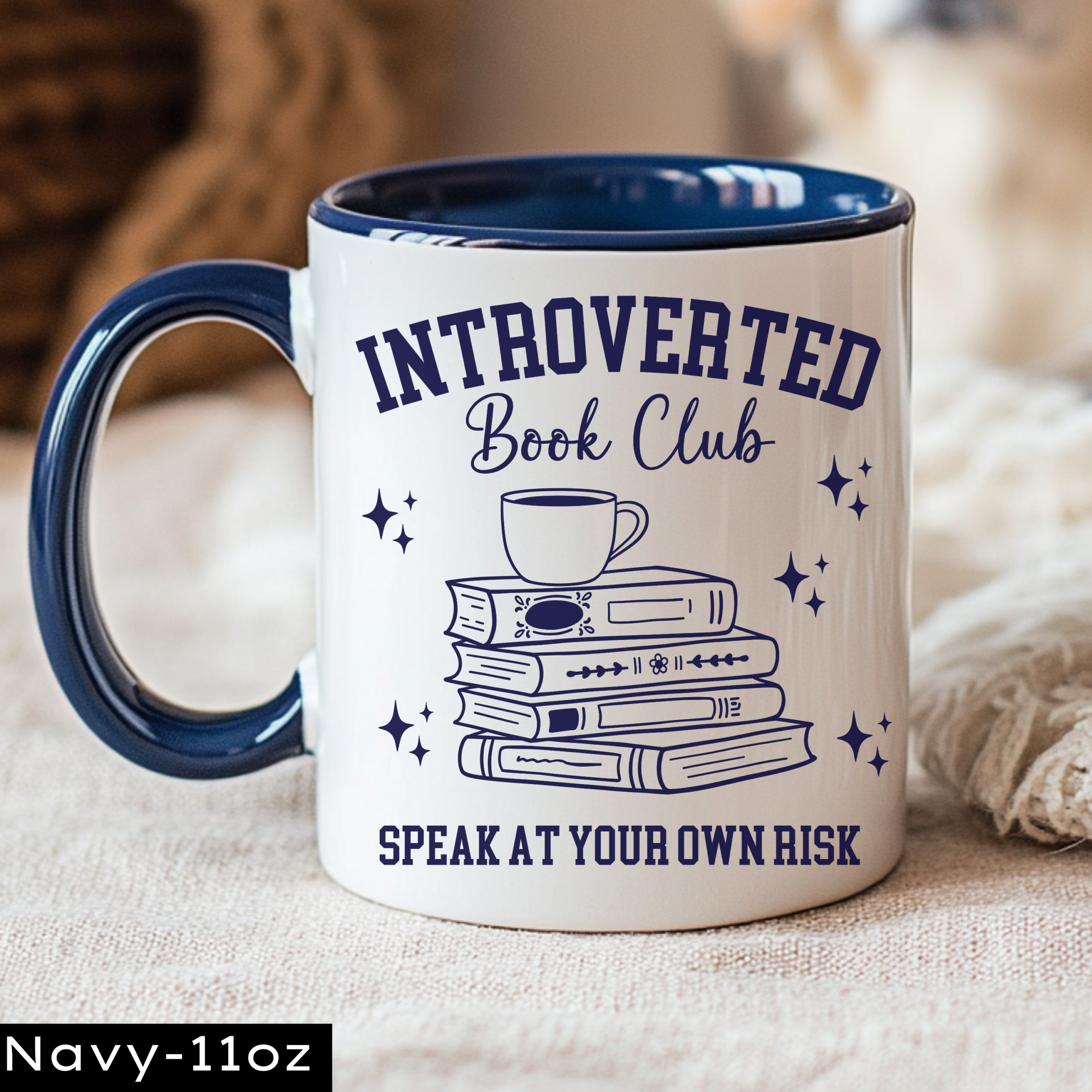 Introverted Book Club Mug - Image 2