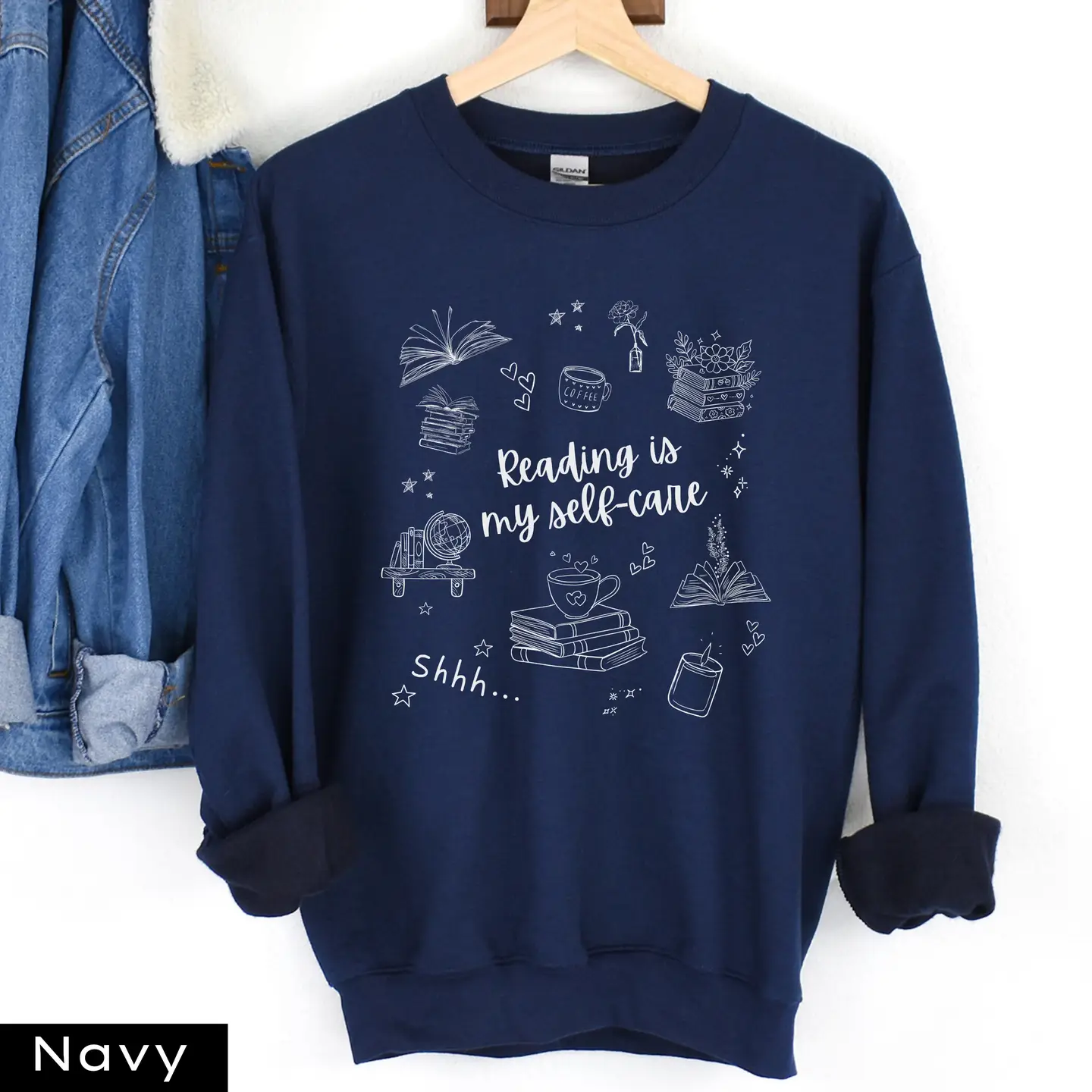 Reading is My Self-Care Sweatshirt - Image 7