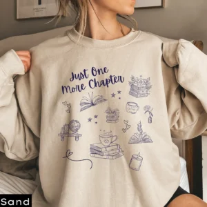 Just One More Chapter Doodle Sweatshirt