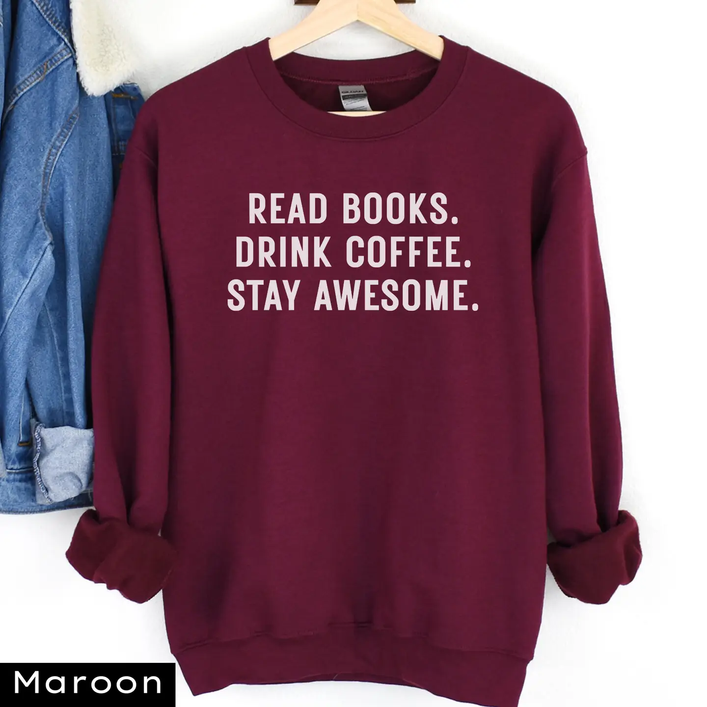Read Books Drink Coffee Sweatshirt - Image 3