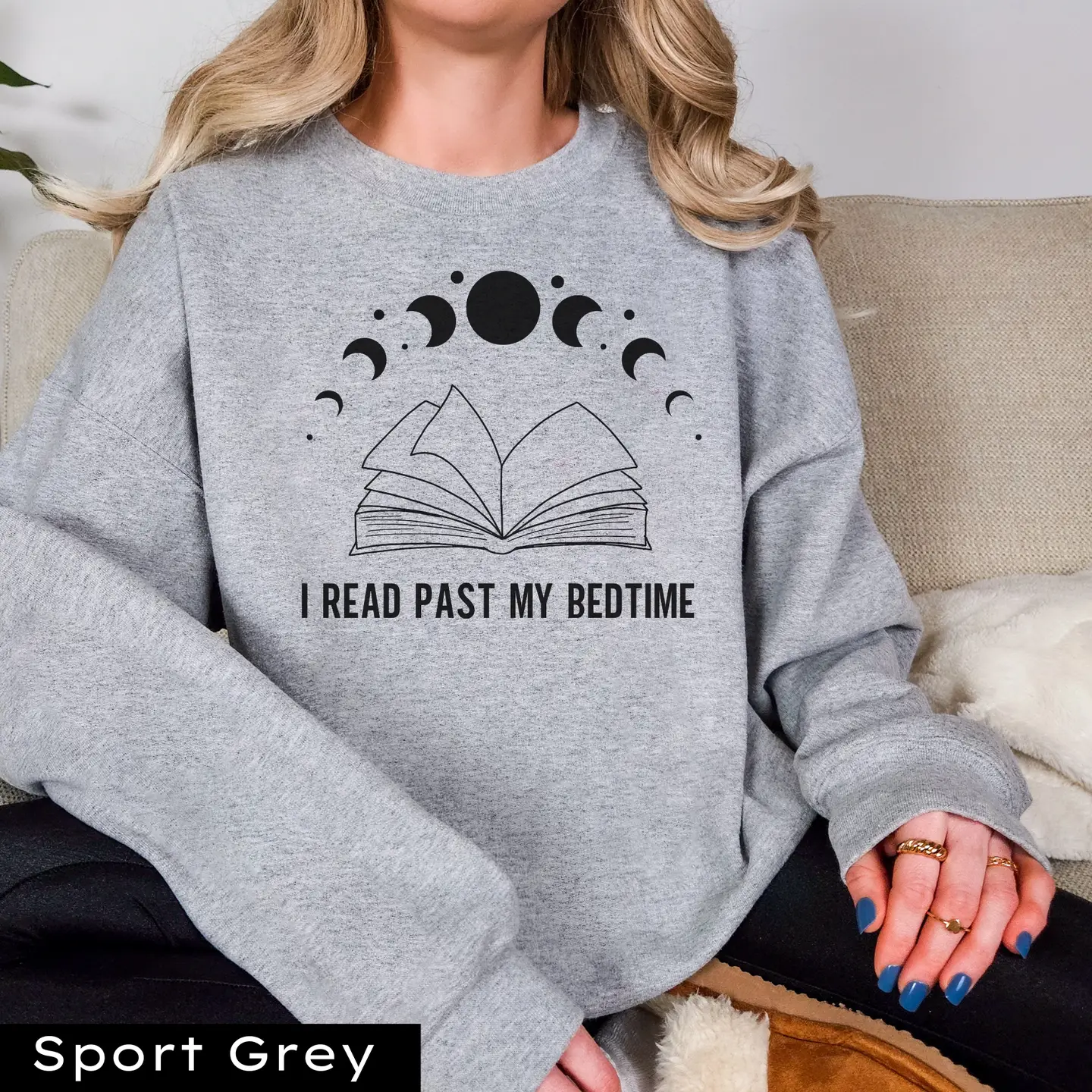 I Read Past My Bedtime Sweatshirt - Image 3