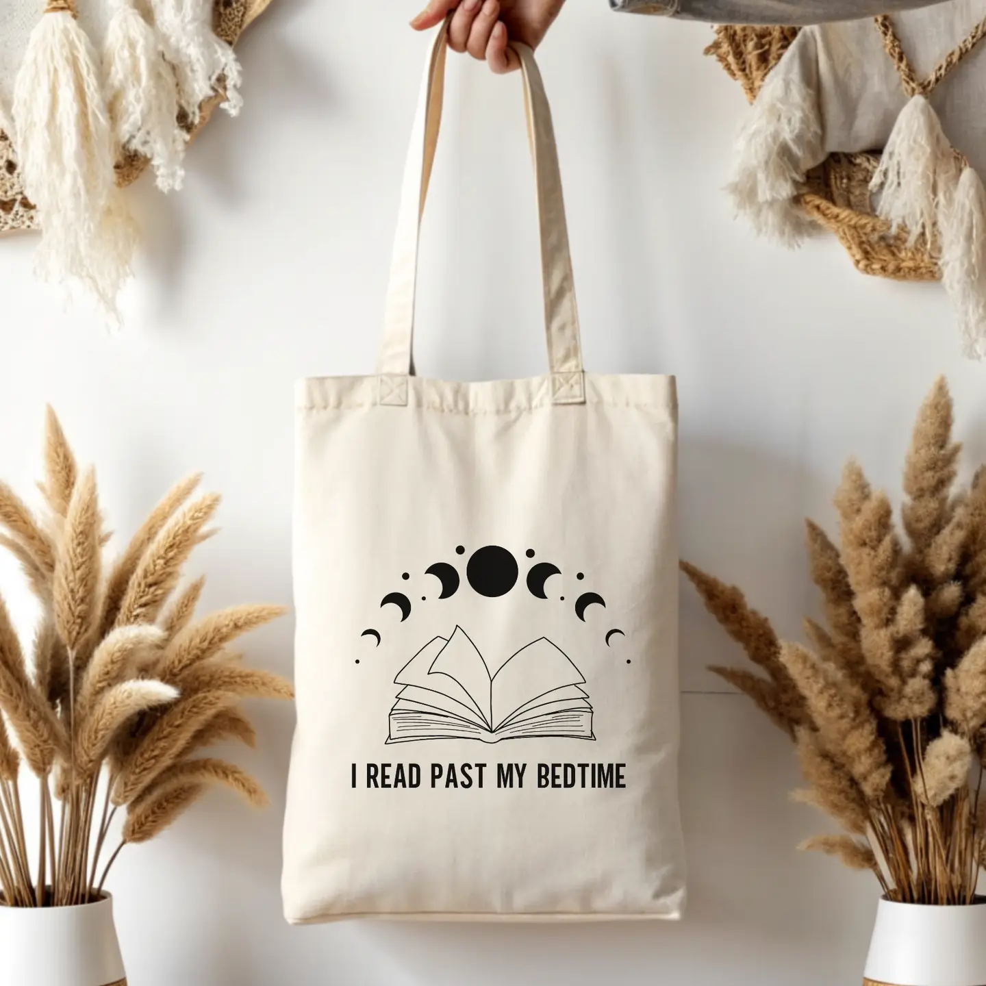 I Read Past My Bed Time Tote - Image 2
