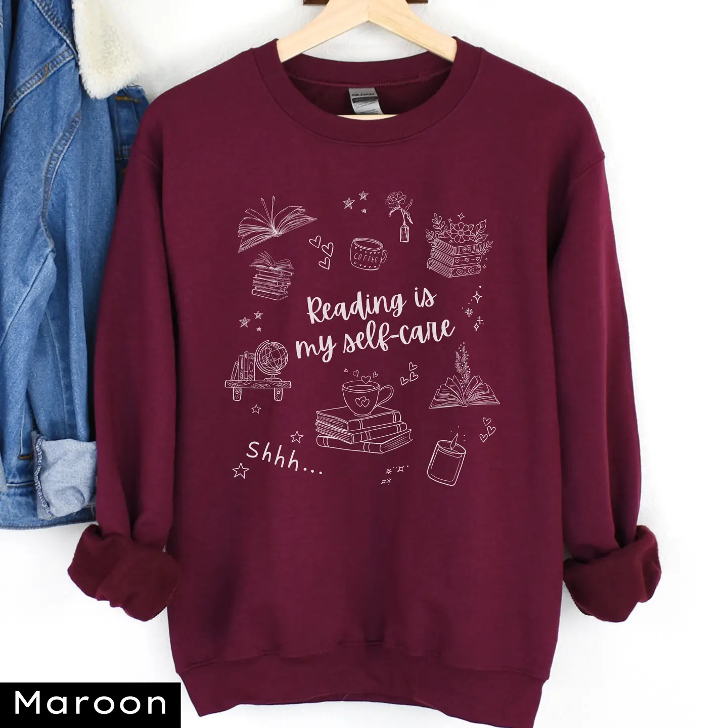 Reading is My Self-Care Sweatshirt - Image 6