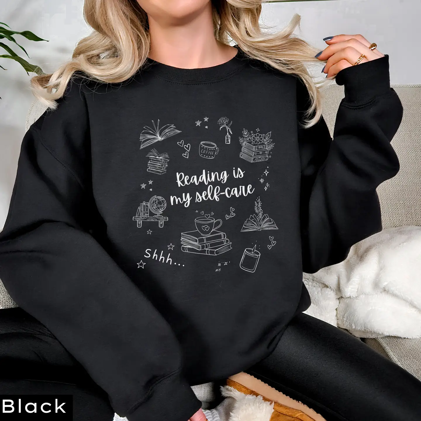 Reading is My Self-Care Sweatshirt - Image 10