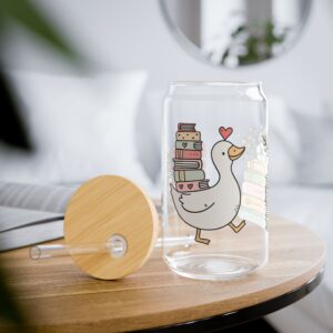 Just Keep Reading  16oz Glass Tumbler