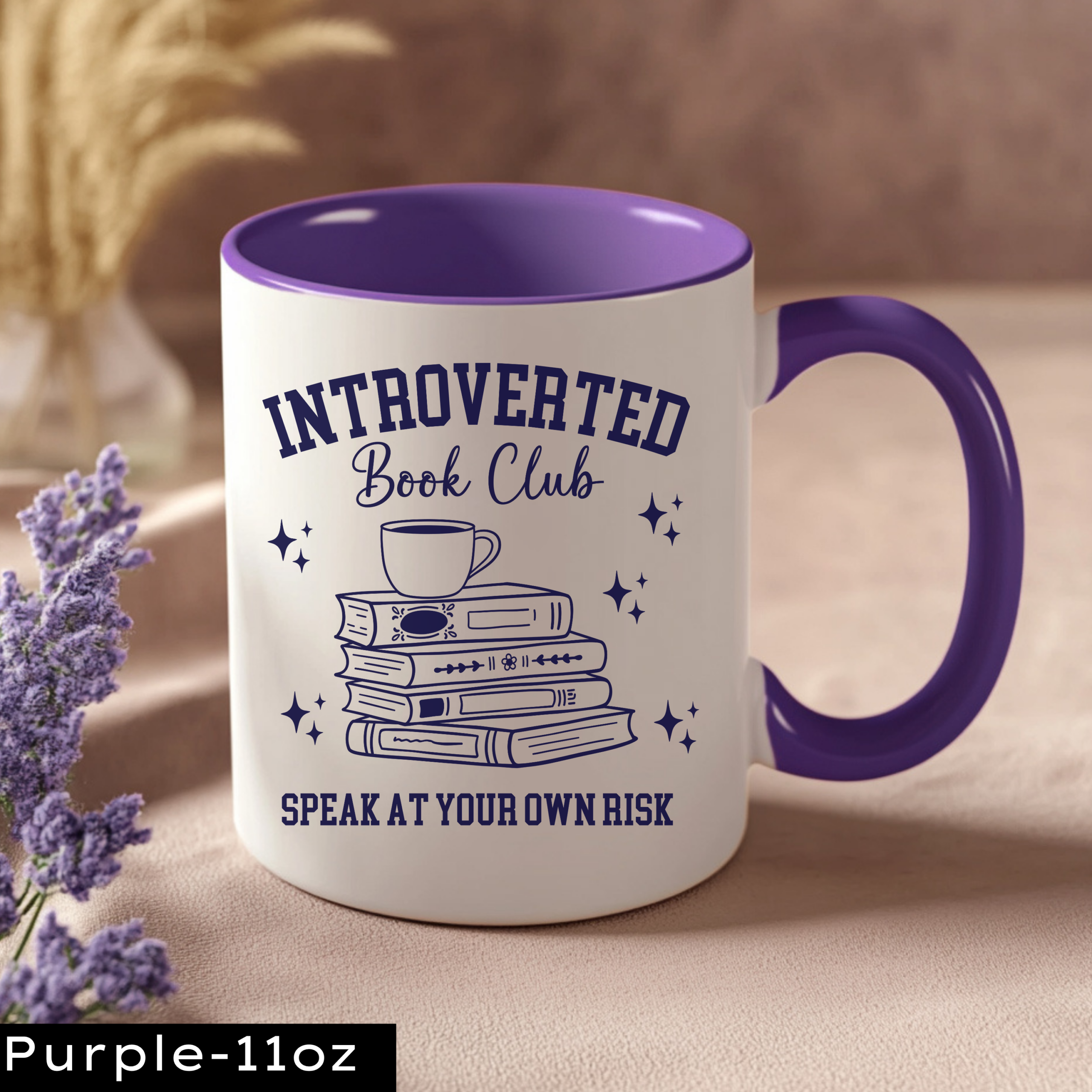Introverted Book Club Mug - Image 3
