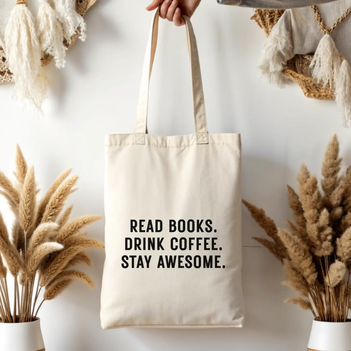 Books and Coffee Tote Bag - Image 2