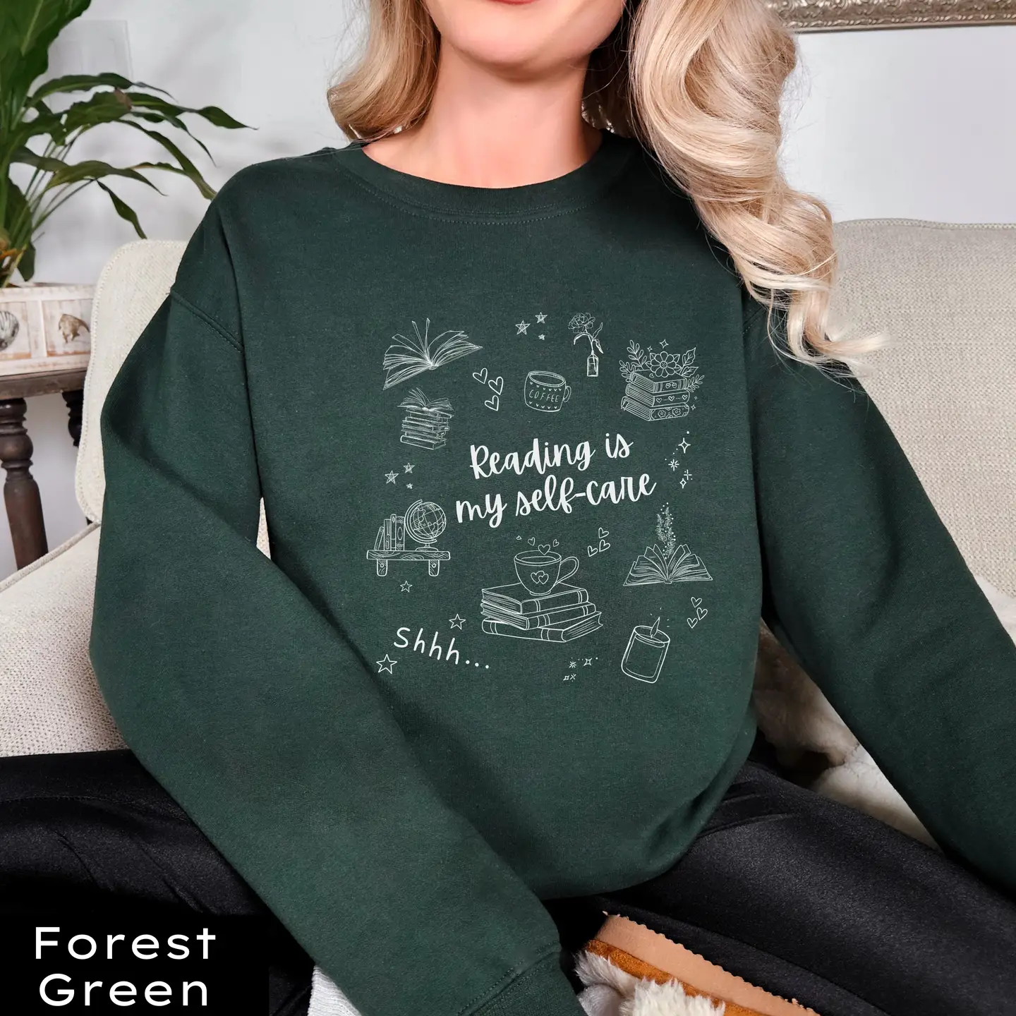 Reading is My Self-Care Sweatshirt - Image 4