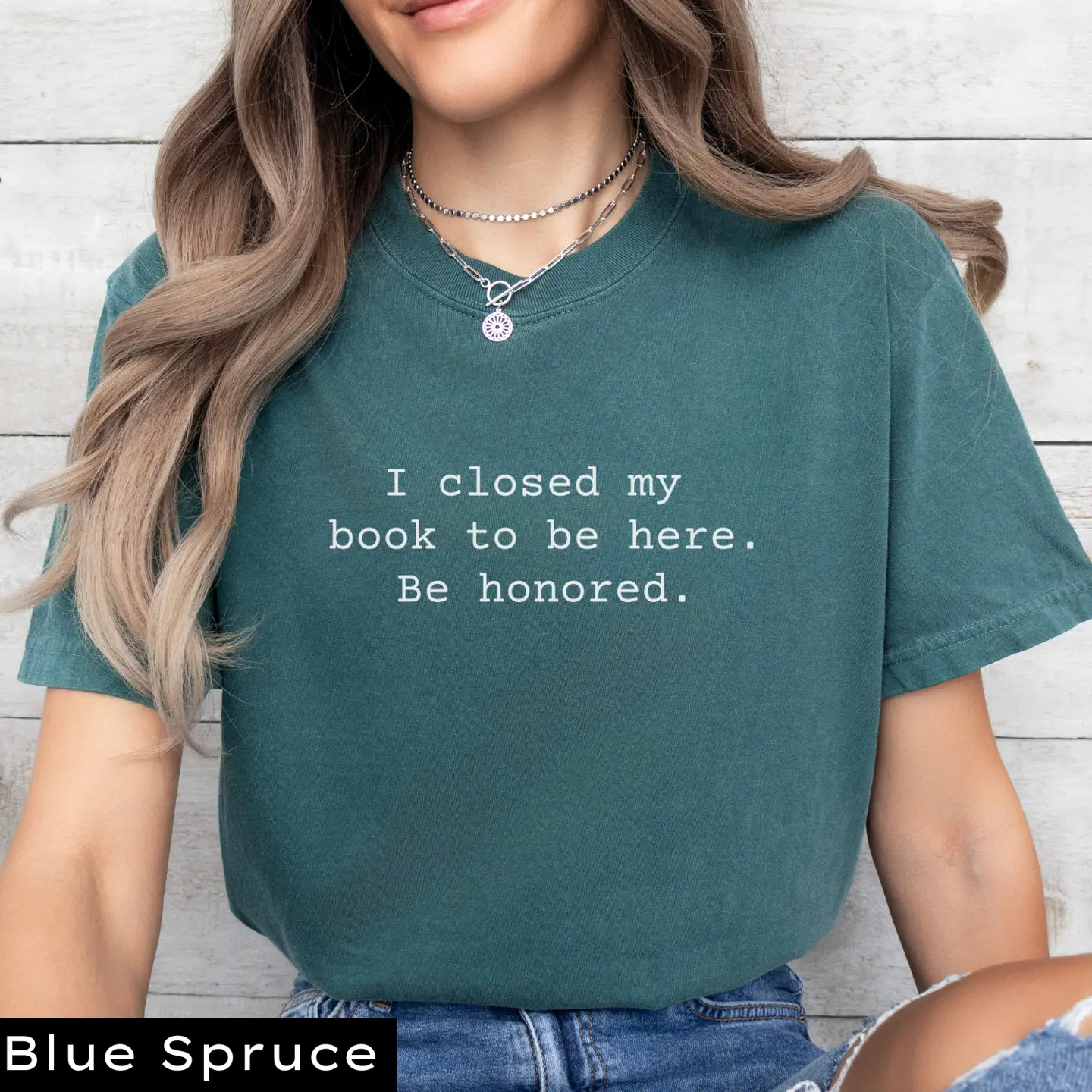 I Closed My Book to Be Here T-shirt - Image 7