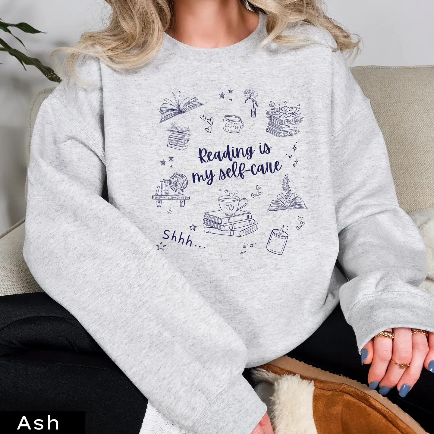 Reading is My Self-Care Sweatshirt - Image 9