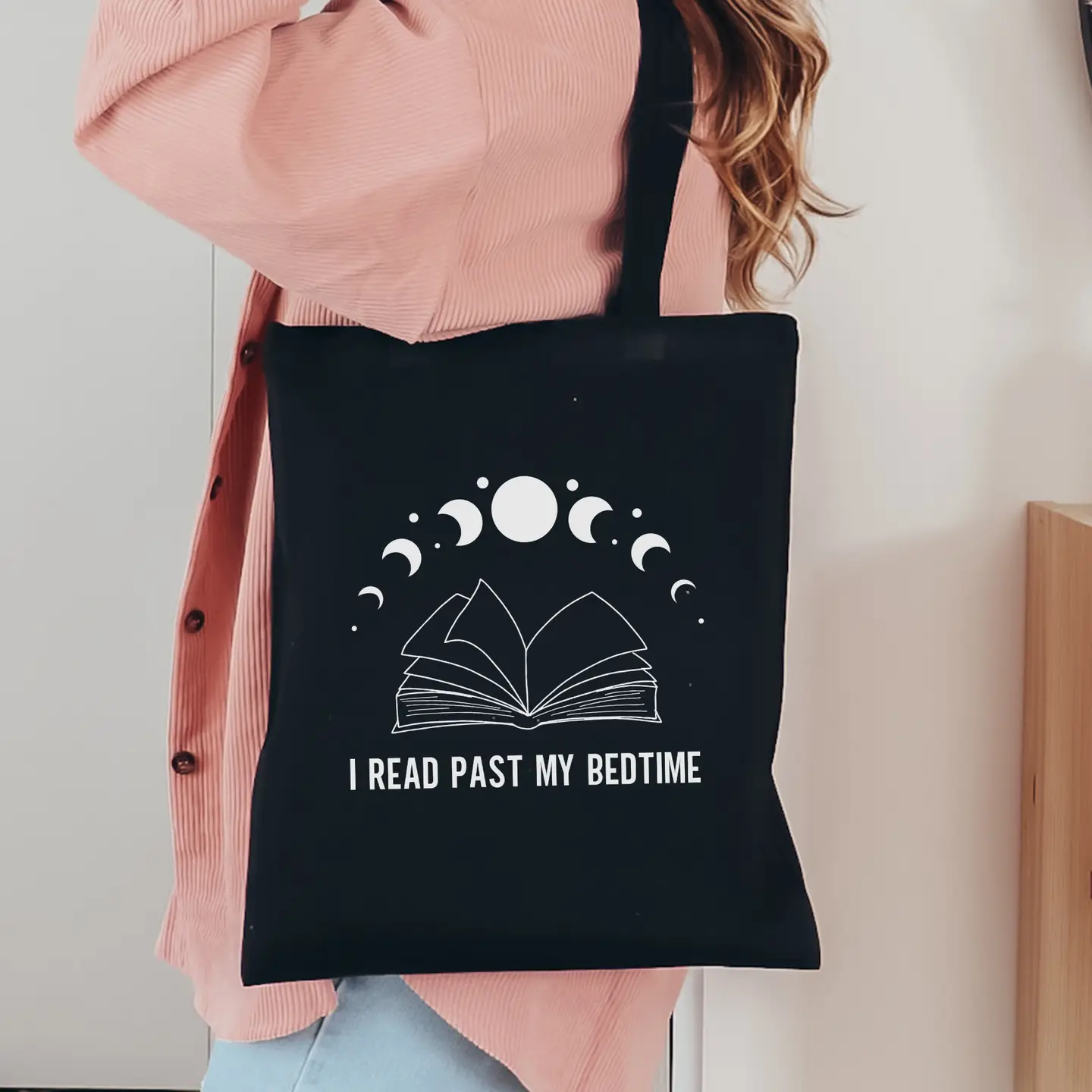 I Read Past My Bed Time Tote - Image 3